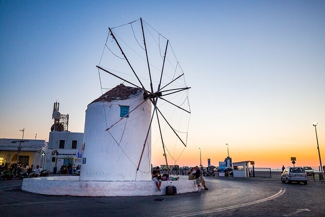 4 Day Private Tour to Paros, Mykonos, Santorini, - Day 2: Paros ferry to Mykonos, plus a farm tour option with live music