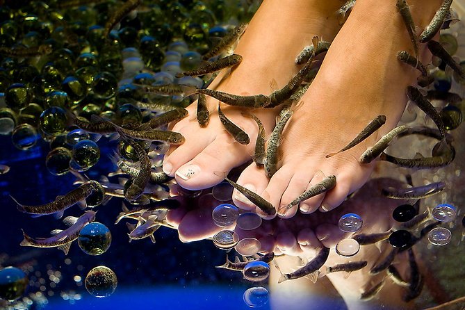 90-Minute Aroma Oil Massage plus 20' min Free Fish Pedi - A 2-hour reset in the middle of Athens