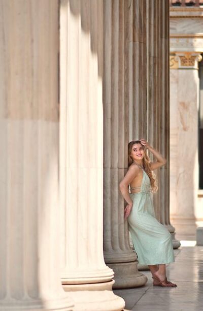 Ancient Greece Photoshoot - Anne Krass and the natural-light approach that helps you look like yourself