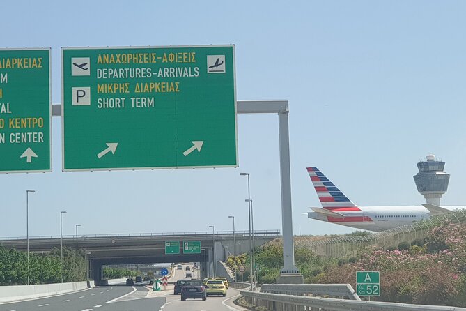 Athens Airport to Piraeus Cruise Terminal- Transfer By Mercedes E Class Wagon - The Driver’s English and On-the-Road Context (Including Greek History)