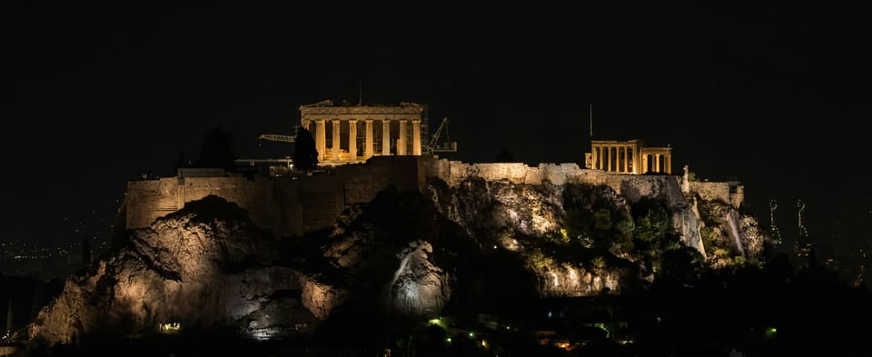 Athens and Piraeus: Private Night Tour - National Library, University of Athens, and Academy of Athens: the campus-world details most people miss