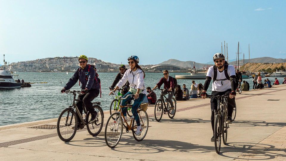 Athens Coastline: Explore by Bike - Georgios Averof to Flisvos Marina: ships, yachts, and sea-air views