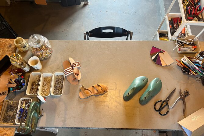 Athens Make Your Own Greek Leather Sandals Workshop - Crafting step-by-step: making, assembling, and learning with the tools