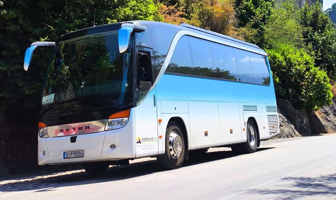 Athens: Meteora Tour with Local Guide and Greek Lunch - The cave side: hermit caves and St. George Mandilas