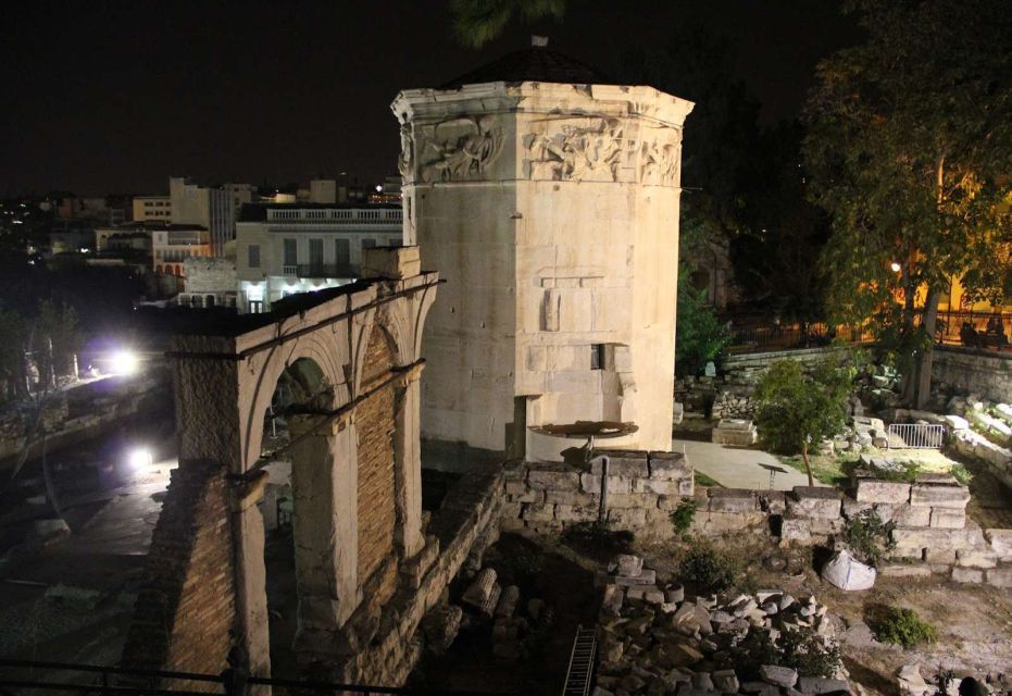 Athens: Private Evening City Walk & 4-Course Curated Dinner - Thiseio and the ancient market atmosphere: history feels close here