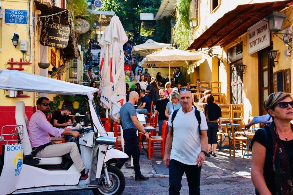 Athens: Private Evening Sightseeing Tour by Electric Tuk-Tuk - Private electric tuk-tuk at night: why Athens changes after dark