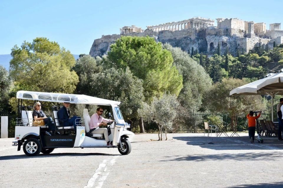 Athens: Private Evening Sightseeing Tour by Electric Tuk-Tuk - Kolonaki, Olympic Stadium, Temple of Zeus, Hadrian’s Arch: ancient scale and modern neighborhoods