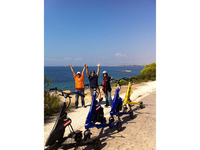Athens Riviera Trikke Bike Tour & Vouliagmeni Lake - The photos and GoPro video perk you’ll actually want