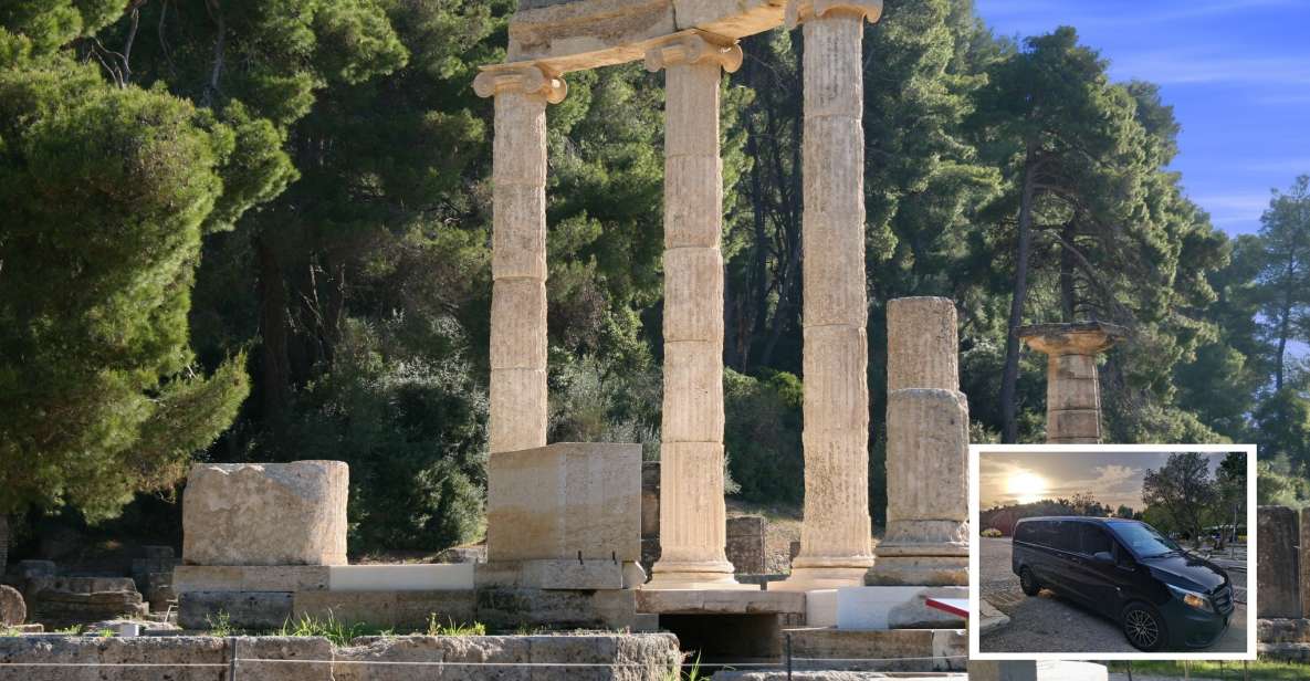Athens:Olympia,Corinth Canal & Peristeria gorge private tour - Ancient Olympia: the birthplace of the Games, mapped to what you’ll see