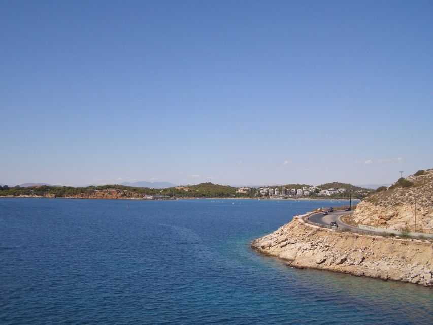 Cape Sounion Private Half-Day Tour fromAthens centerPiraeus - The Athens Riviera drive: suburbs with sea views