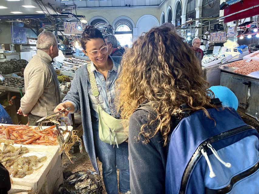 Delicious food tour for families 15+ iconic Greek foods - Varvakeios market: where kids learn food comes from somewhere