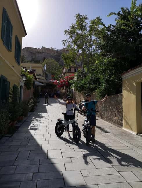 E-Bike Tour of the Historical Center of Athens - First leg: Dionysiou Aeropagitou toward the Thiseio photo stop