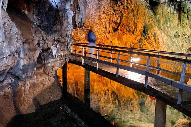 Explore Corinth & Mythical Cave of Lakes, Ride Cog Rail Plus Meal - Kastria Cave of the Lakes: 13 lakes in a stone corridor