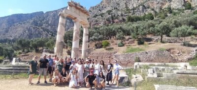 From Athens: Delphi Day Trip & Arachova Village Stop - On the bus ride: multilingual listening that helps you read the ruins