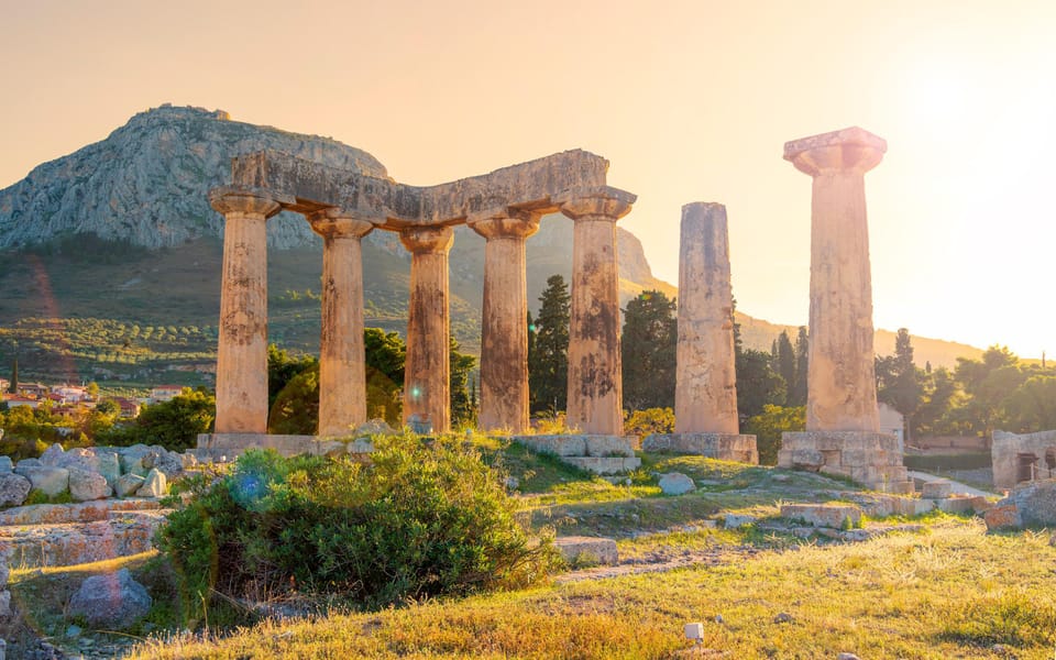 From Athens: Private Anc. Corinth, Temple of Hera, Blue Lake - Taking Your Time: Break and Free Time at Ancient Corinth