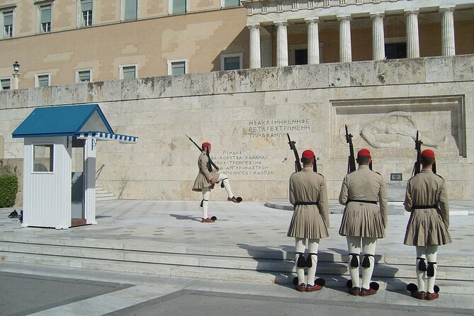 Greece Islands Highlights: Mykonos, Santorini & Athens - 9 Day - Athens panorama by car, plus a simple Plaka-style evening option